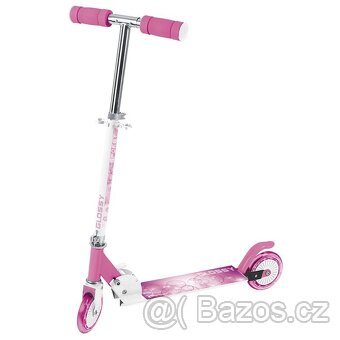 Růžová koloběžka Spokey Glossy skládací do 50 kg - 8