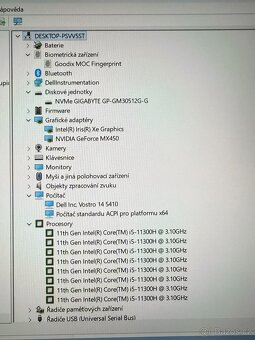 Dell Vostro 5410 14" FHD i5 16G 512G MX450 W11Pro šedý DPH - 8