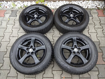ZIMNÍ ALU 16" 5x112 pneu 215/60R16 pěkný stav - 8