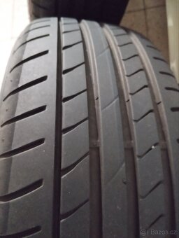 ALU 5x114,3 r16x7j ET 55, 205/55/16 zánovní Dunlop 7,5mm - 8