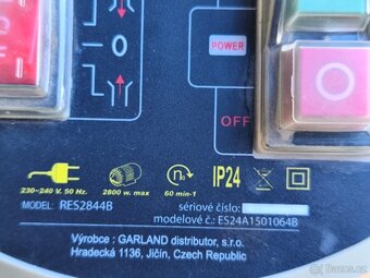 Prodám elektrický Válcový drtič Riwall PRO -2800 W. - 8