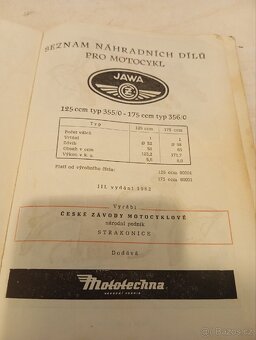 Jawa ČZ 125 175 seznam náhradních dílů - 8