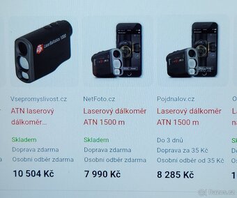 ATN dálkoměr vojenský samopal lovecký myslivecký - 8