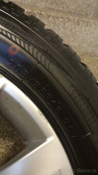 Alu kola 5x112 r16 obutí pěkně zimní pneumatiky 205x55 r16 - 8