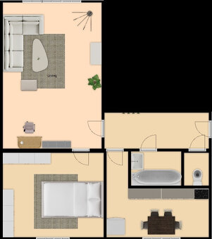 Útulný byt 2+1, 51 m2, ul. Sokolovská, Sokolov - 8