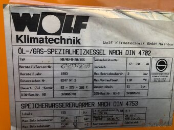 Prodám  kotel na olej  17 - 28  Kw - 8