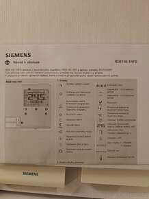 Prodám bezdrátovou regulaci topení Siemens, nová - 8