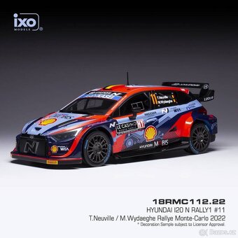 Modely Hyundai i20 Rally1 1:18 IXO - 8