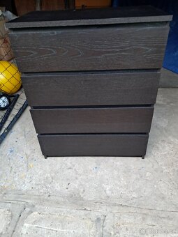 Komoda Ikea Malm černá 4 zásuvky - 8