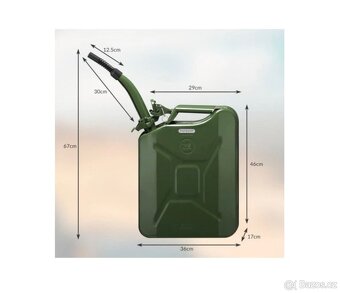 Nový kanystr Monazana 20l plech - 8