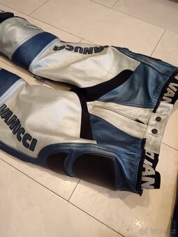 Vanucci Blau Titan-Pánská kožená moto kombinéza, dvoudílná - 8