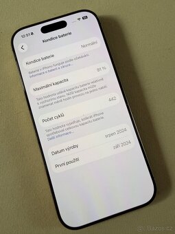 Prodám TOP STAV iPhone 16 Pro 256 GB Desert Titanium - 8