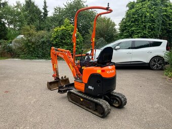 Prodám minibagr Kubota U10 s nulovým přesahem zádě - 8