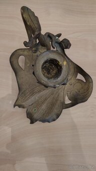 Hmoždíř, svícny mosazné. - 8