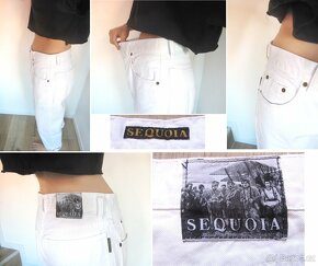 Vintage 90's pohodlné bílé dámské džíny - 8