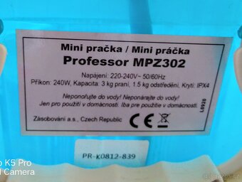 Mini pračka Profesor, top stav - 8