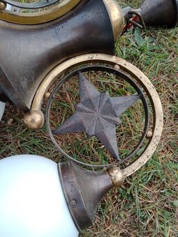 Starozitny mosazny lustr - 8