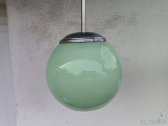 Starožitný Art Deco lustr "koule" - 30. léta - 8