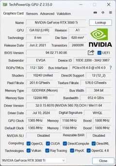 🖥️Herní PC RYZEN 9 5900X,RTX 3080Ti 12GB,32 GB RAM,2 TB SSD - 8