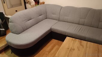 Rohová rozkládací sedačka do U - 8