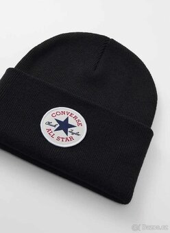 Černá unisex zimní čepice kulich Converse Chuck - 8