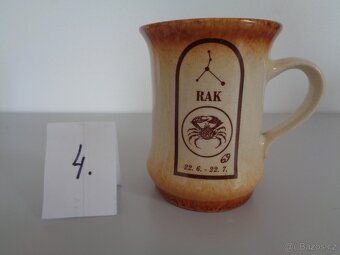 Keramické hrníčky, váza, svícen a miska (nepoužívané) - 8