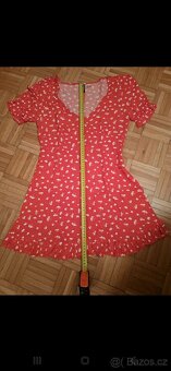 Zářivě červené letní minišaty Divided, 40,viskóza cena dohod - 8