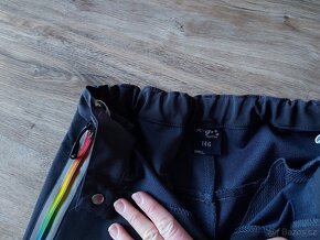 Softshellové kalhoty + tenké,  vel. 140/146 - 8