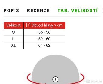 Integrální moto přilba Laser vel.S - 8