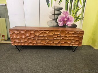 NOVÁ Luxusní 3d designová TV komoda Solu Akácie - 8