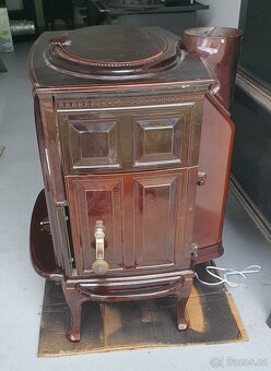 Litinová kamna Jotul F 600 CB hnědá majolika - 8