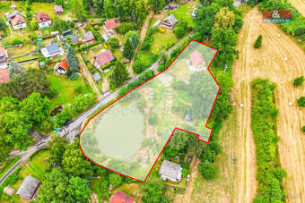 Prodej pozemku k bydlení s rybníkem, 3217 m², Cheb - 8