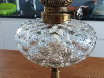 ART DECO STAROŽITNÁ PETROLEJKA AUGUSTA BRENNER, FRANCIE 1920 - 8