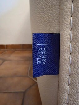 Nova kozena rozkladaci sedacka bezova - 8