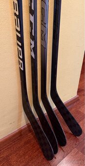 4 profi hokejky – levé zahnutí, velmi levná cena - 8