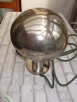 Chromovaná lampička Art Deco - 8