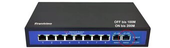 8portový PoE switch pro IP kamery - 8