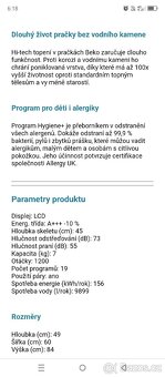 Slim pračka zn. Beko 1-7 kg 1200 ot. - 8