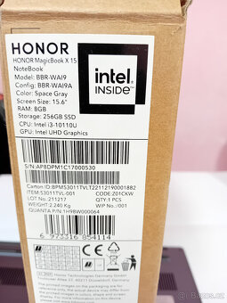 Honor Magicbook X15 - Intel Core i3, RAM 8GB, SSD 256GB - 8