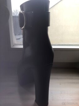 CATWALK stiefelette schwarz,kotníková kožená obuv - 8