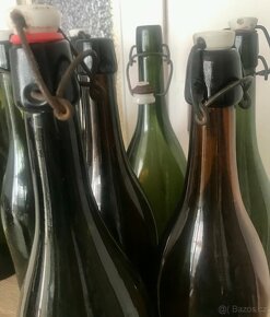 staré pivní láhve 10ks bez nápisu 1L nabídněte - 8