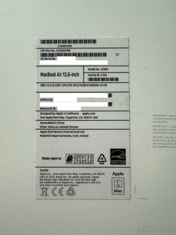 MacBook Air M2 13" – 10 core / 16 GB / 512 GB - 8