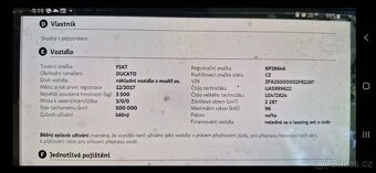 Prodám Fiat Ducato Maxi L4H2 2,3/96Kw - 8