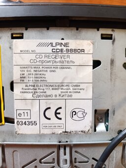 autorádio ALPINE CDE-9880R - 8