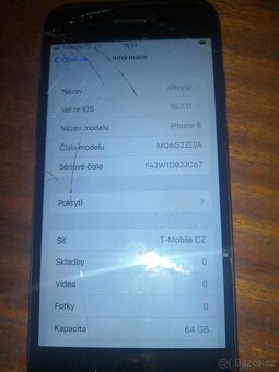 Iphone8 64+sim karta. - 8
