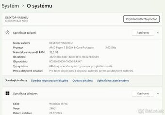 🖥️Herní PC RYZEN 7 5800X,RTX 3070,32 GB RAM,1 TB SSD,AIO - 8
