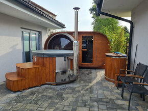 Oválná sauna s panoramatickým oknem - 8