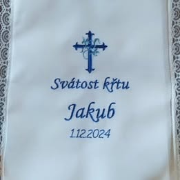 Křestní rouška na přání - 8