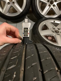 Alu kola AUDI R17 5X112 LETNÍ PNEU 225/45 R17 100% Vzorku - 8
