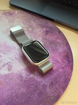 Prodám Apple Watch 9 41mm GPS+Cellular Milánsky tah - 8